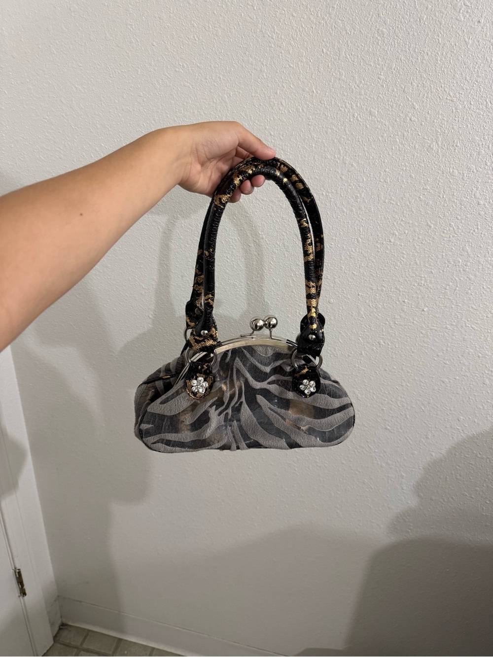 Animal print purse